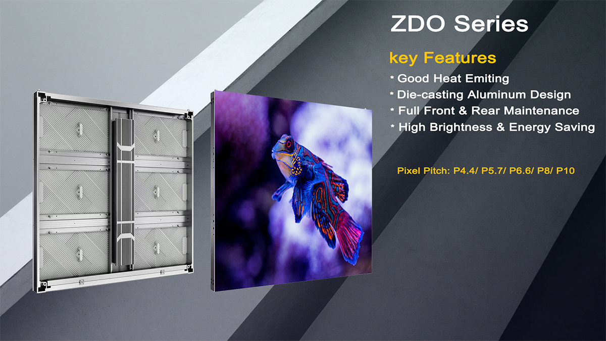 ZDO Series Outdoor Flexible Waterproof Fixed LED Display Screen