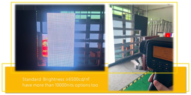 Outdoor Flexible Waterproof Fixed LED Display Screen Brightness Testings